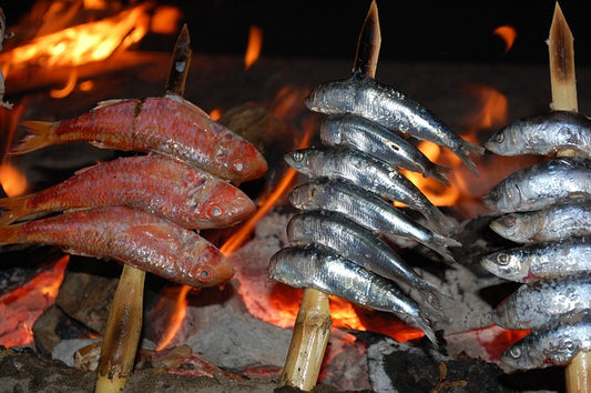 Anchovies & Fish on BBQ