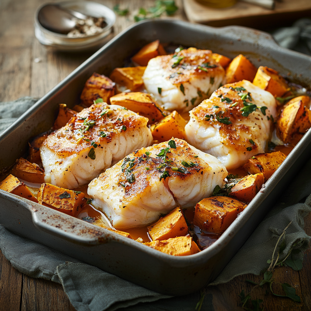 Cod And Sweet Potato Bake Recipe Justcaught co uk cod-and-sweet-potato-bake-recipe-justcaught-co-uk
