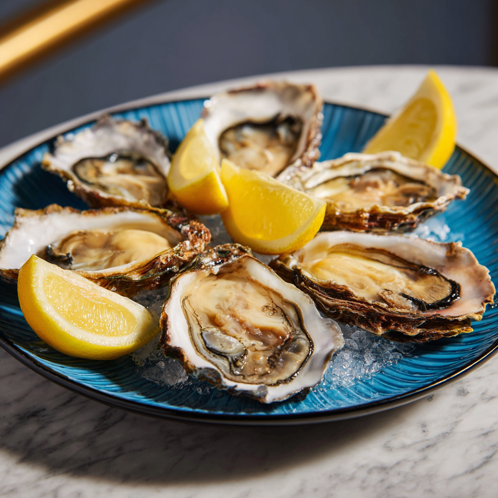 Fresh Oysters with Classic Shallot Mignonette